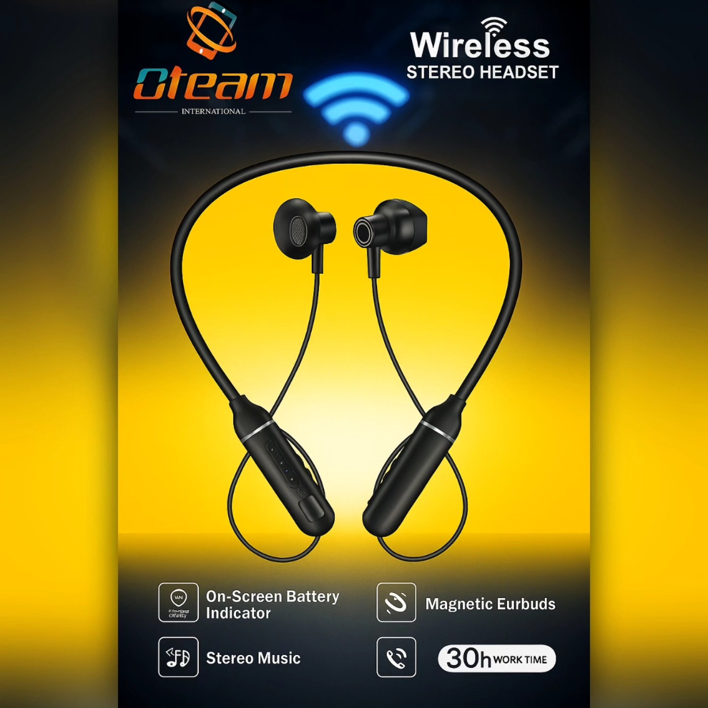 520168241_122171790662369854_5228515562885093102_n Oteam Wireless Stereo Headset – Power, Clarity & Freedom - Image 1