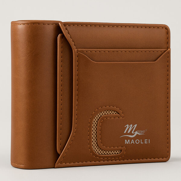 MAOLEI Premium Brown Leather Wallet – Stylish & Durable Design
